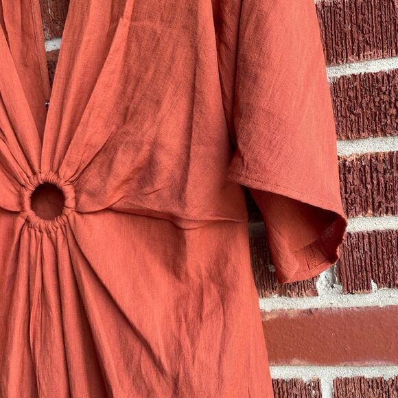 e.ssue Orange Dress Medium  - Picture 8 of 9